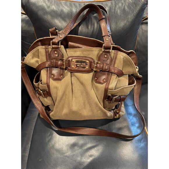 Michael Kors Canvas and Leather Gansevoort Tote - Large & Roomy - Picture 10 of 10